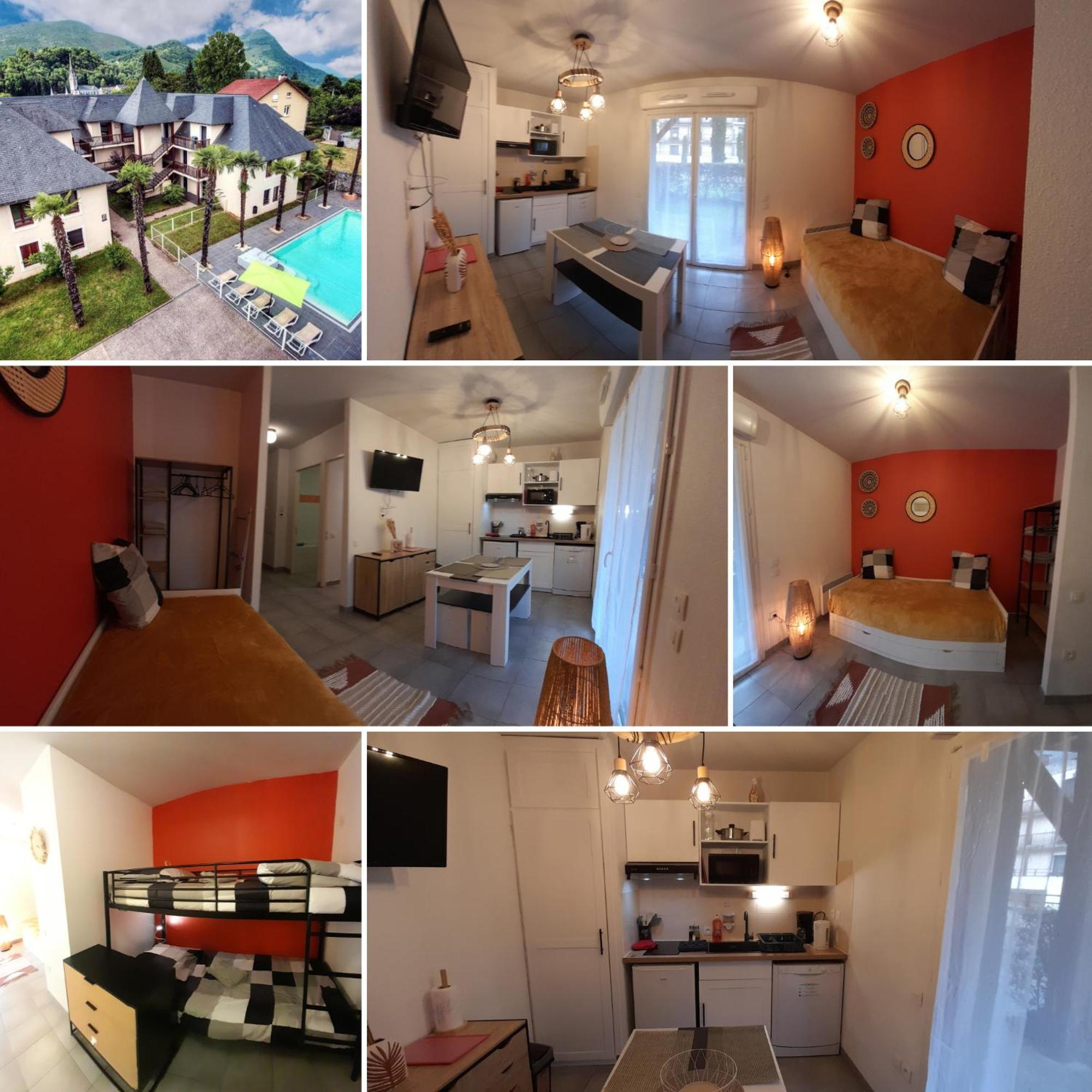 Appartement Du Chamois Roux, Dans Residence De Tourisme 3 Etoiles Лурд Екстер'єр фото